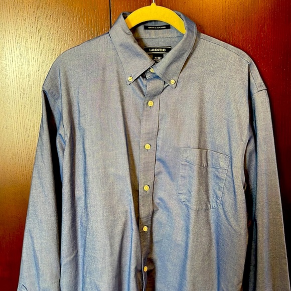 Lands’ End NO IRON Oxford shirt - Picture 1 of 7